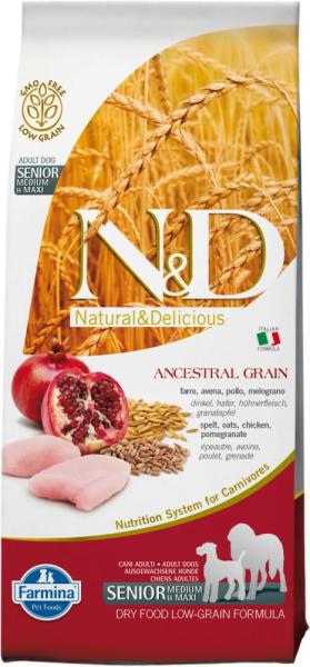 Low Grain Senior Medium & Maxi - Chicken & Pomegranate 12 kg