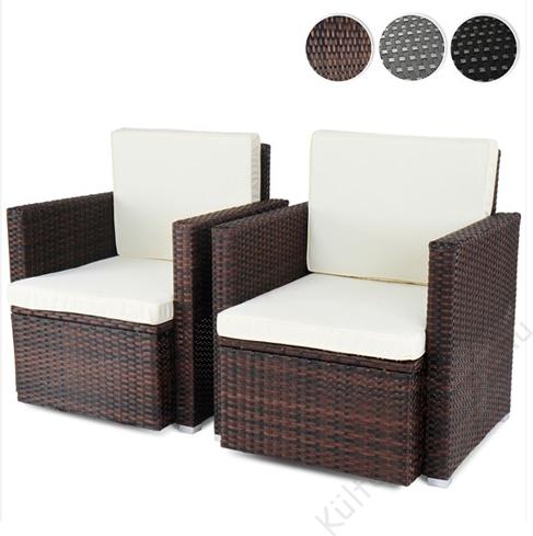 Vásárlás: Go Abigél műrattan kerti fotel (2db-os szett) Kerti szék árak  összehasonlítása, Abigél műrattan kerti fotel 2 db os szett boltok