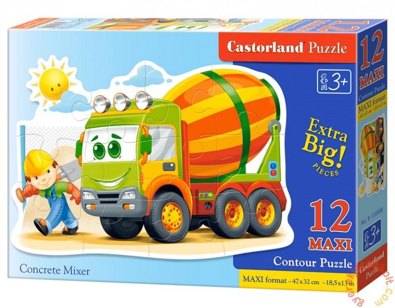 Maxi Puzzle Betonkeverő 12 db-os (B-120086)