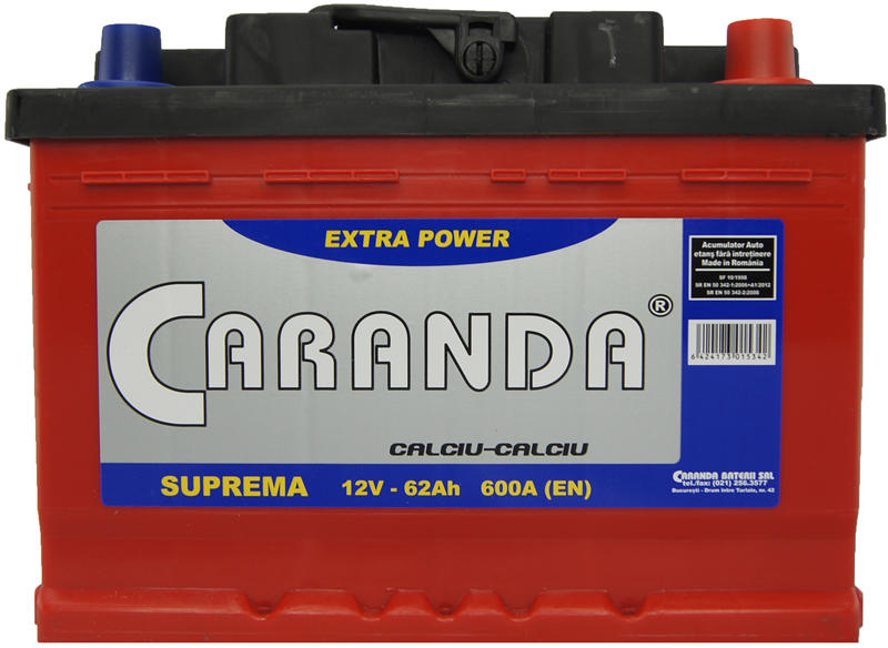 CARANDA Suprema 62Ah 600A (Acumulator auto) - Preturi