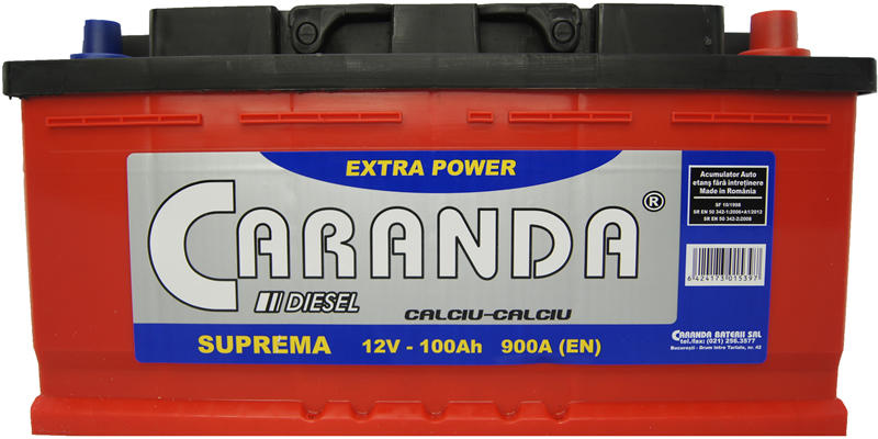 CARANDA Suprema 100Ah 920A (Acumulator auto) - Preturi