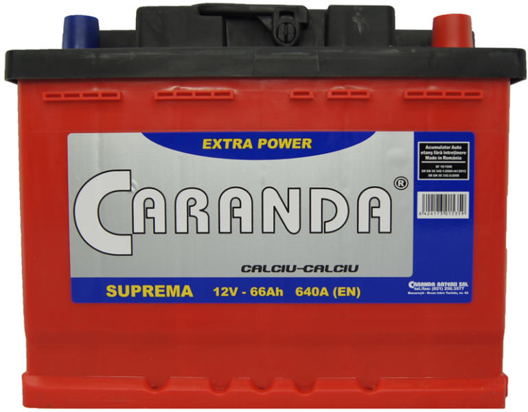 CARANDA Suprema 66Ah 640A (Acumulator auto) - Preturi
