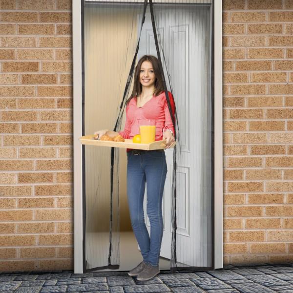 Mágneses szúnyogháló függöny ajtóra 100x210 cm (11398)