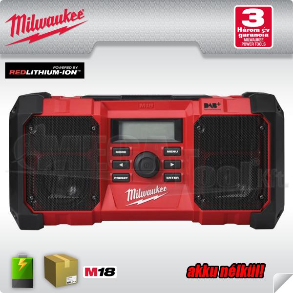 Milwaukee M18 JSRDAB+-0 (4933451251) rádió vásárlás, olcsó Milwaukee M18  JSRDAB+-0 (4933451251) rádiómagnó árak, akciók