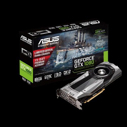 ASUS GeForce GTX 1080 Founders Edition 8GB GDDR5X 256bit (GTX1080-8G) Asus  Видео карти Цени, оферти и мнения, списък с магазини