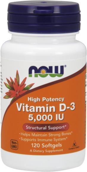 Vásárlás: NOW Vitamin D-3 5000 IU kapszula 120 db Táplálékkiegészítő árak  összehasonlítása, Vitamin D 3 5000 IU kapszula 120 db boltok
