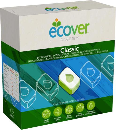 Vásárlás: Ecover Classic mosogatógép tabletta 25 db Gépi mosogatószer,  öblítőszer árak összehasonlítása, Classicmosogatógéptabletta25db boltok