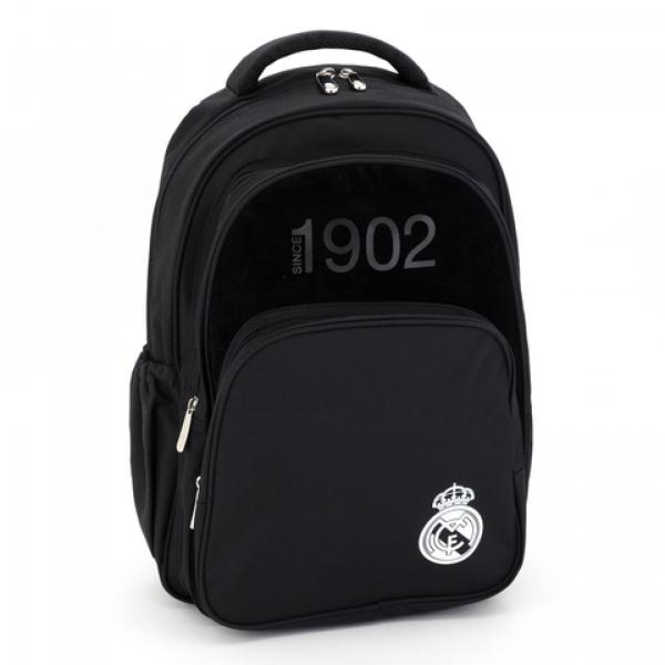 Vásárlás: Ars Una Real Madrid 3 rekeszes tinédzser hátizsák, fekete  (94767582) Iskolatáska árak összehasonlítása, Real Madrid 3 rekeszes  tinédzser hátizsák fekete 94767582 boltok