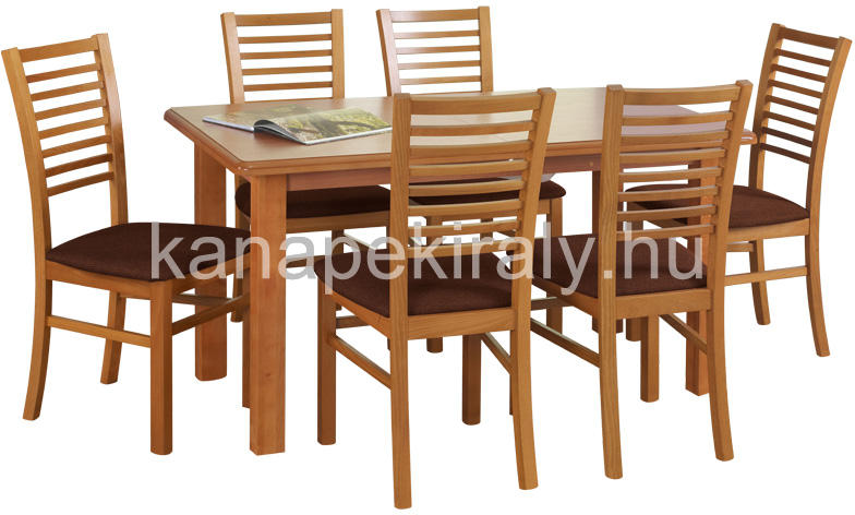 Vásárlás: Halmar Emil nyitható étkezőasztal Gerard székekkel - 6 személyes  Étkezőgarnitúra árak összehasonlítása, Emil nyitható étkezőasztal Gerard  székekkel 6 személyes boltok