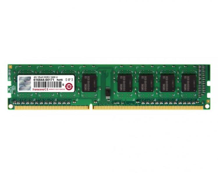 Transcend 4GB DDR3 1600MHz TS512MLK64W6H RAM Памети Цени, оферти и мнения,  списък с магазини, евтино Transcend 4GB DDR3 1600MHz TS512MLK64W6H