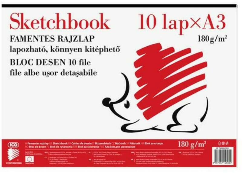 Süni Sketchbook kitéphető rajzlap A/3 190 g (7500049001)