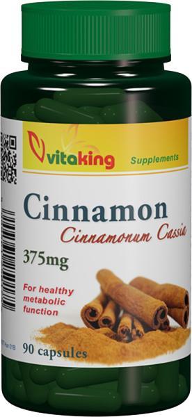 Vitaking Cinnamon - Scortisoara 375mg 90 comprimate (Suplimente nutritive)  - Preturi
