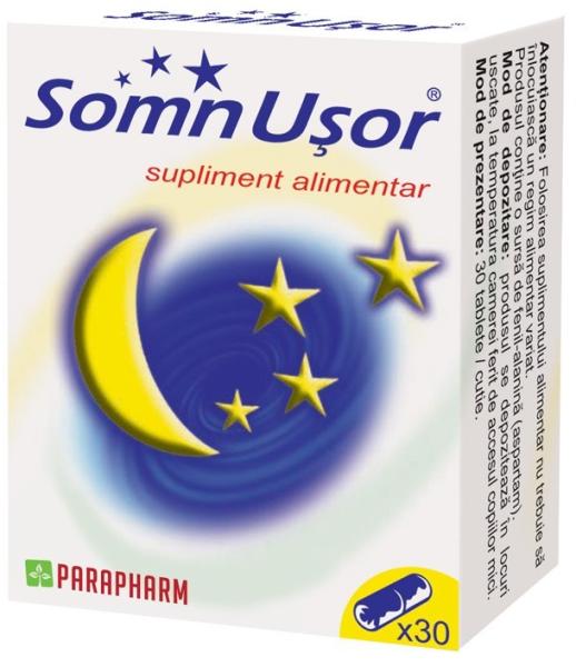 Parapharm Somn Usor 30 comprimate (Suplimente nutritive) - Preturi