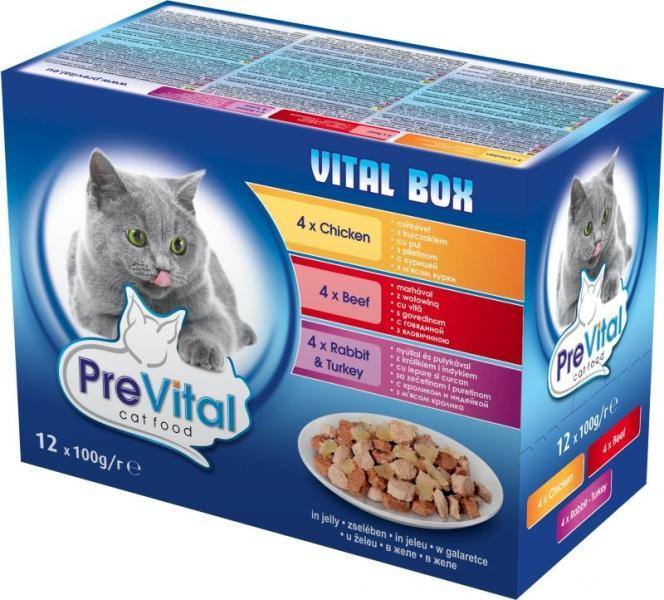 Vital box chicken, beef, rabbit & turkey 12x100 g