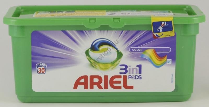 Vásárlás: Ariel 3in1 Color mosókapszula 30 db Mosószer, mosópor árak  összehasonlítása, 3 in 1 Color mosókapszula 30 db boltok