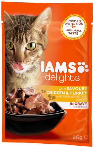 Delights chicken & turkey 85 g