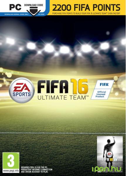Vásárlás: Electronic Arts FIFA 16 2200 FUT Points (PC) Játék előfizetés,  feltöltőkártya árak összehasonlítása, FIFA 16 2200 FUT Points PC boltok