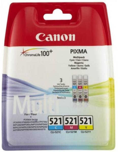 CLI-521 Color MultiPack C/M/Y (BS2934B007AA)