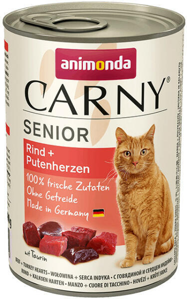 Carny Senior beef & turkey heart 400 g