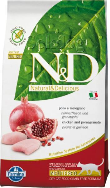 Prime Adult Neutered chicken & pomegranate Grain-free 5 kg