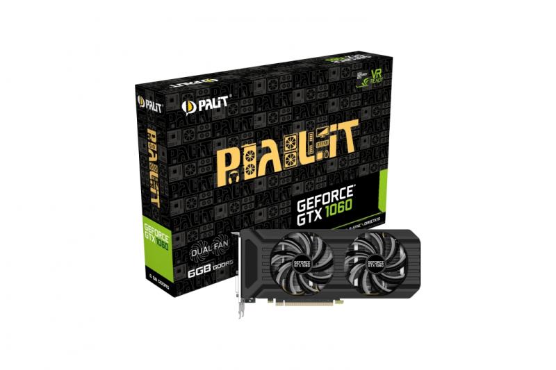 Palit GeForce GTX 1060 Dual 6GB GDDR5 192bit (NE51060015J9-1060D) Видео  карти Цени, оферти и мнения, списък с магазини