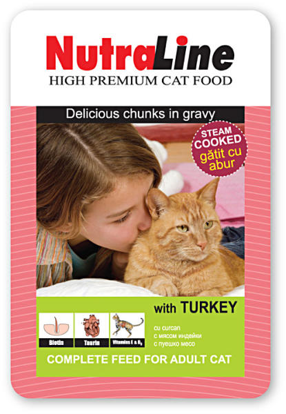 NutraLine Classic Turkey 100 g (Hrana pentru pisici) - Preturi