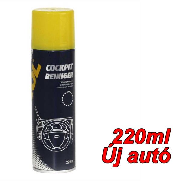 Cockpit Reiniger - Műszerfal tisztító és ápoló, új autó illatú 220 ml 6107