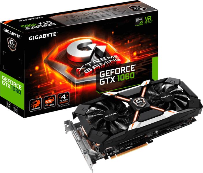 Vásárlás: GIGABYTE GeForce GTX 1060 Xtreme Gaming 6GB GDDR5 192bit  (GV-N1060XTREME-6GD) Videokártya - Árukereső.hu