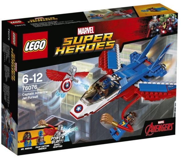 Vásárlás: LEGO® Super Heroes - Captain America Jet Pursuit (76076) LEGO  árak összehasonlítása, Super Heroes Captain America Jet Pursuit 76076 boltok