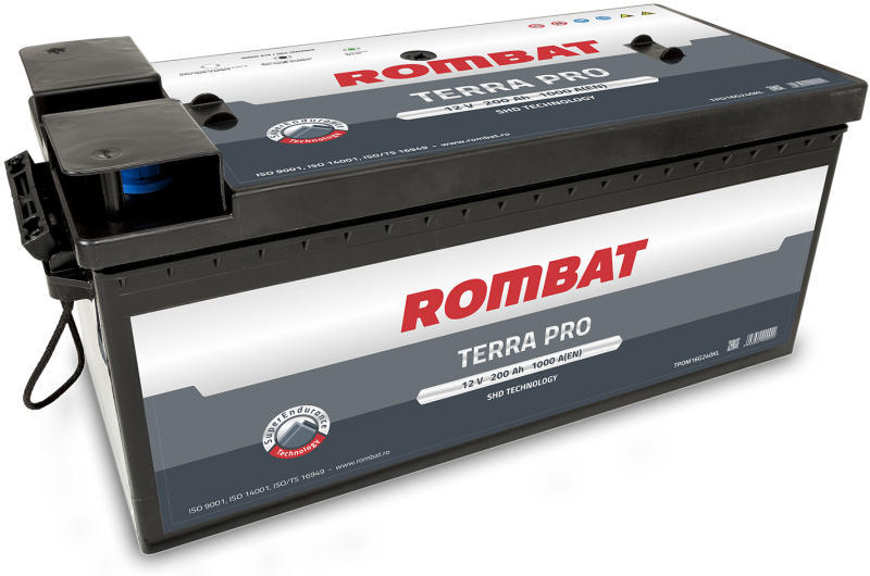 ROMBAT Terra Pro 200Ah 1000A (Acumulator camion, vaporas, rulota ) - Preturi