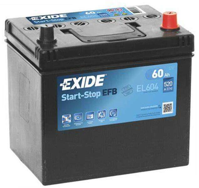60Ah 520A right+ (EL604)