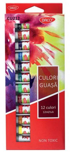 DACO Tempera guase 12 culori 12 ml Daco CU212 (ACUDACU212) (Acuarela) -  Preturi