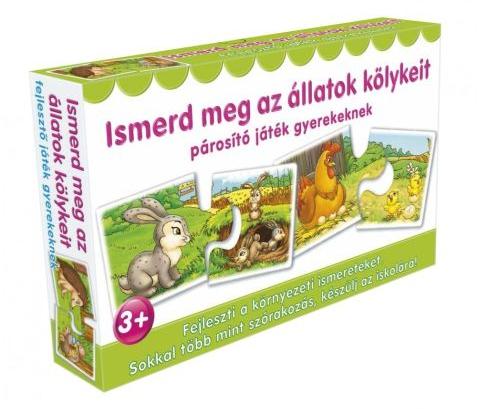 Ismerd meg az állatok kölykeit - párosító játék