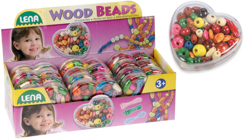 Vásárlás: LENA Fa gyöngyök szív alakú dobozban (32043) Kreatív játék árak  összehasonlítása, Fa gyöngyök szív alakú dobozban 32043 boltok