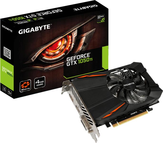 GIGABYTE GeForce GTX 1050 Ti D5 4GB GDDR5 128bit (GV-N105TD5-4GD) Gigabyte  Видео карти Цени, оферти и мнения, списък с магазини