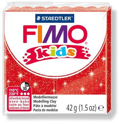 Kids égethető gyurma - glitteres piros 42 g (FM8030212)