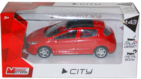 Vásárlás: Mondo City Collection - Peugeot 308 1:43 Játékautó és jármű árak  összehasonlítása, City Collection Peugeot 308 1 43 boltok
