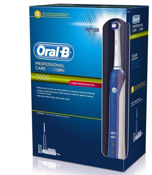 Oral-B Professional Care 3000 elektromos fogkefe vásárlás, olcsó Oral-B Professional  Care 3000 elektromos fogkefe árak, akciók