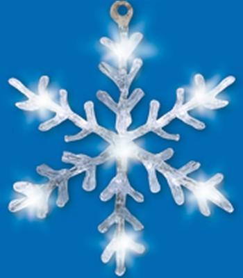 Home LED-es akril hókristály ablakdísz (KID 701)
