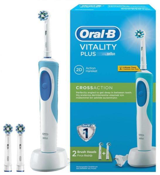Oral-B Vitality Plus Cross Action elektromos fogkefe vásárlás, olcsó Oral-B  Vitality Plus Cross Action elektromos fogkefe árak, akciók