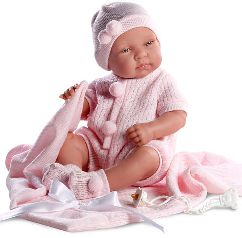 Vásárlás: Llorens Tina baba rózsaszín takaróval - 43 cm Játékbaba árak  összehasonlítása, Tina baba rózsaszín takaróval 43 cm boltok