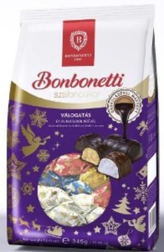 Vásárlás: Bonbonetti Szaloncukor válogatás ét- és tejcsokoládéval 345g  Desszert árak összehasonlítása, Szaloncukor válogatás ét és tejcsokoládéval  345 g boltok