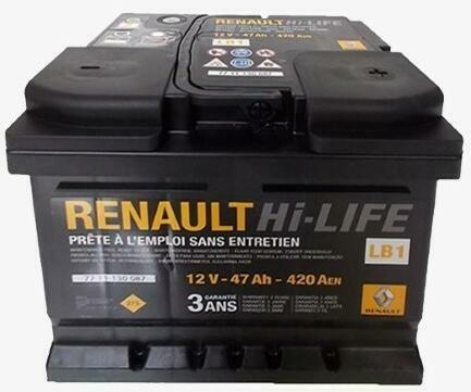 Renault 47Ah 420A (Acumulator auto) - Preturi