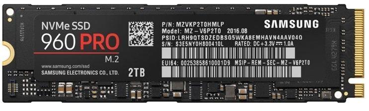 Vásárlás: Samsung 960 Pro 2TB PCI Express MZ-V6P2T0BW Belső SSD meghajtó  árak összehasonlítása, 960 Pro 2 TB PCI Express MZ V 6 P 2 T 0 BW boltok