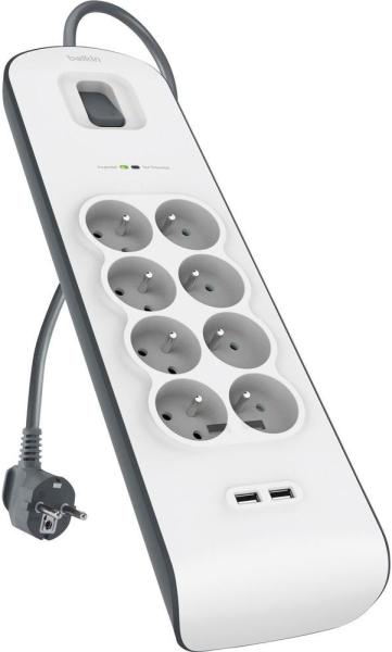 8 Plug + 2 USB 2 m (BSV804ca2M)