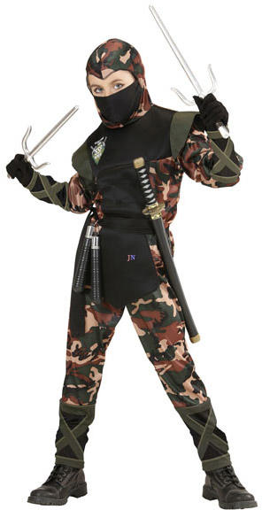 Vásárlás: Widmann Terepszínű ninja jelmez - 128 cm-es méret (76526) Gyerek  jelmez árak összehasonlítása, Terepszínű ninja jelmez 128 cm es méret 76526  boltok