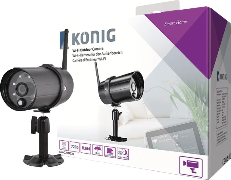 König SAS-CLALIPC20 IP kamera vásárlás, olcsó König SAS-CLALIPC20 árak, IP  camera akciók