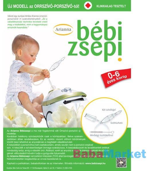 Vásárlás: Arianna Bébi Zsepi orrszívó porszívó - babamarket Kézi orrszívó  árak összehasonlítása, Bébi Zsepi orrszívó porszívó babamarket boltok