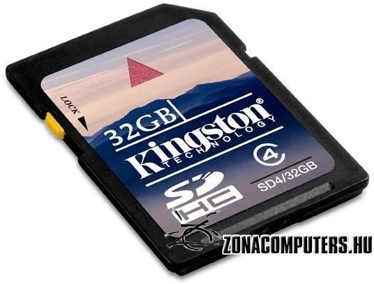 Vásárlás: Kingston SDHC 32GB Class 4 SD4/32GB, eladó Memóriakártya, olcsó  memory card árak