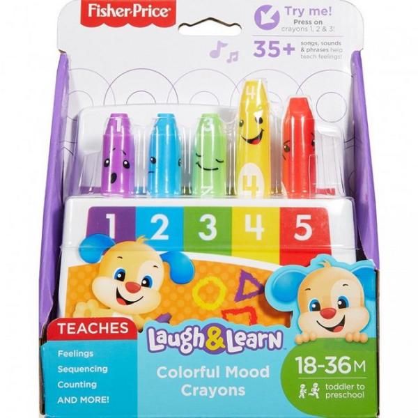 Vásárlás: Mattel Fisher-Price Kacagj és fejlődj! - színes hangulatkréták  (FBP58) Babáknak szóló játék árak összehasonlítása, Fisher Price Kacagj és  fejlődj színes hangulatkréták FBP 58 boltok